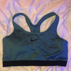 Bluish greenish Nike sports bra